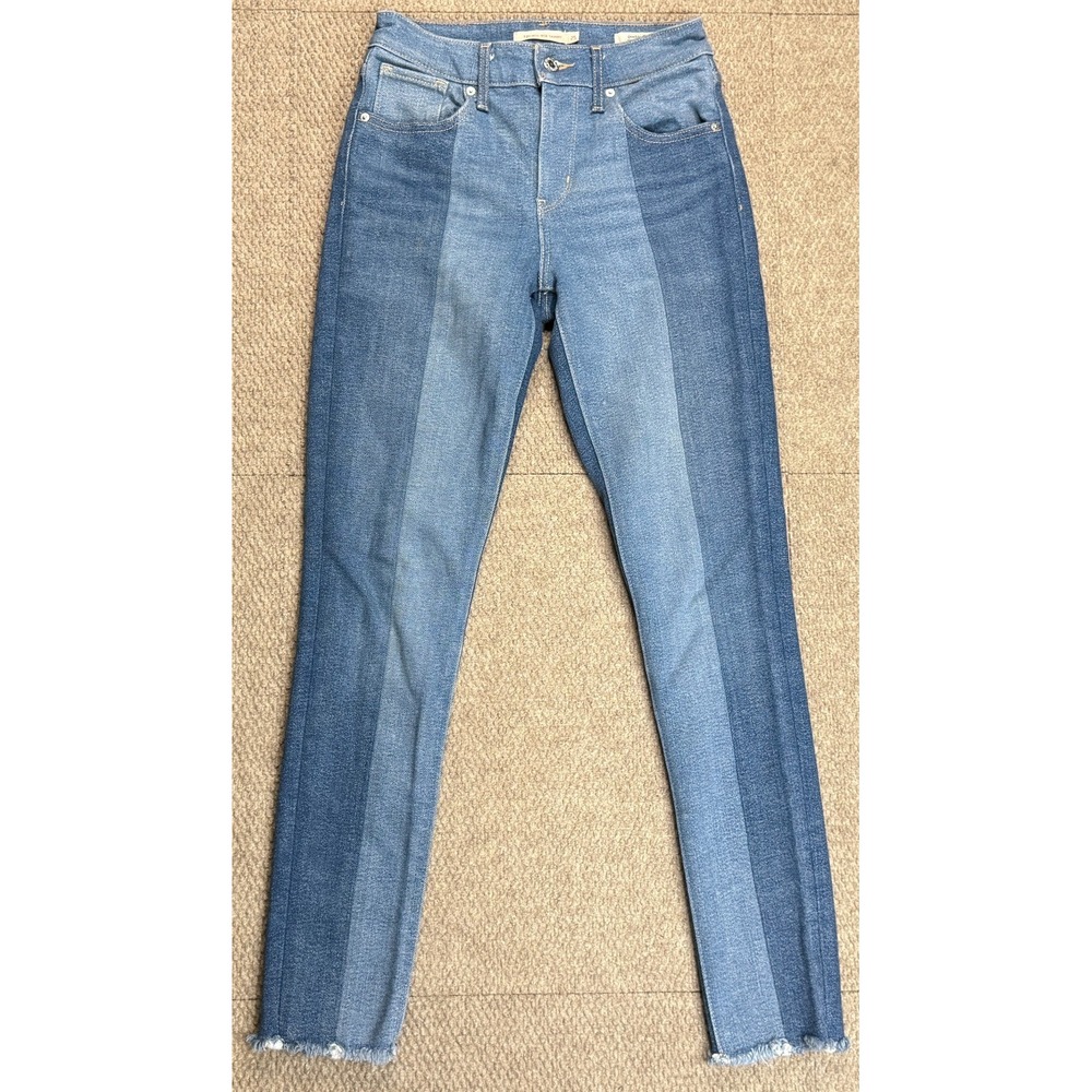 Levi's 721 Two Tones High Rise Skinny Women's Japanese Denim Jeans Size 25‎